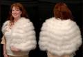 498 Fine White Feather Ladies Night Cape