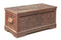 An AngloIndian Carved Wood Chest