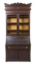 An American Walnut Secretary Bookcase