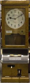 National Time Recorder Co Ltd Punch clock with Punch cards