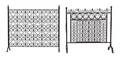Two Spanish Baroque Style Wrought Iron Firescreens