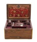 A Victorian Coromandel and BrassBound Necessaire Box