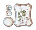 A Group of Royal Copenhagen Porcelain Flora Danica Table Articles