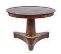 An Empire Style Mahogany Marble Top Center Table