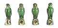 A Group of Four Glazed Pottery Chinese Export Figures of Parrots