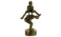 431 Bronze Sculpture of Two Boys Leap Frog