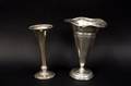 Group of Two Sterling Silver Vases