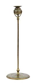 A Tiffany Studios Dore Bronze Candlestick