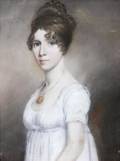 A British School Pastel Portrait of a Young Lady