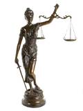 A Bronze Sculpture of Lady Justice