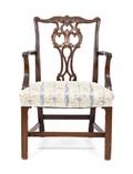 A George III Chippendale Style Mahogany Armchair