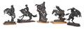Collection of Five Remington Reproduction Bronzes