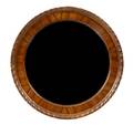 A Georgian Style Walnut Convex Mirror