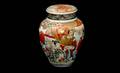 367 Antique Satsuma Covered Vase