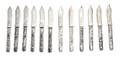A Set of Twelve American Silver Aesthetic Movement Butter Knives Gorham Mfg Co Providence RI Circa 1875