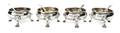 Set of Four George III Silver Open Salts Thomas Streetin London 1777