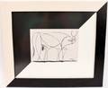 After Picasso Pen Drawing of a Bull