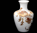 572 Kaiser Porcelain White Vase with Gold Flowers