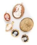 A Collection of Cameo Brooches Circa 18701930