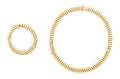 A 14 Karat Yellow Gold Necklace and Bracelet Set