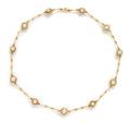 An 18 Karat Yellow Gold and Diamond Necklace