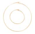 A 14 Karat Yellow Gold Wire Necklace and Bracelet Set