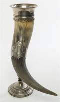 A SilverPlate Mounted Presentation Horn