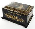 A Victorian Lacquered Sewing Box