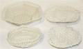 Four Belleek Baskets