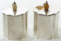 A Pair of English SilverPlate Tea Caddies