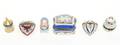 Six Limoges Porcelain Boxes