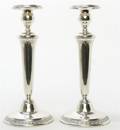 A Pair of American Silver Candlesticks Towle Silversmiths Newburyport MA mid 20th Century
