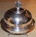 An American SilverPlate Butter Dish with Cover Albany Silverplate Co Hartford CT Circa 1880