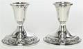 A Pair of American Silver Candlesticks Towle Silversmiths Newburyport MA