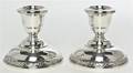 A Pair of American Silver Candlesticks Wallace Silversmiths Wallingford CT