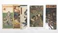 Five Japanese Woodblock Prints Utagawa Kunisada 18231880