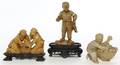 Three Carved Soapstone Figures