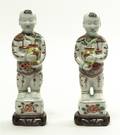 A Pair of Chinese Porcelain Hehe Twins