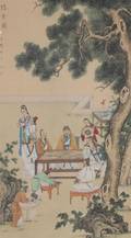 A Chinese Painting on Silk