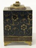 A Japanese Kutani Lidded Caddy