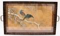 Oriental Bird Painting on Basketwoven Paper
