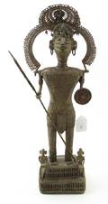 A Benin Style Bronze Figure