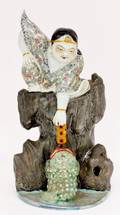 Chinese Porcelain Figural Group Immortal  Toad