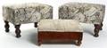 A Pair of American Ottomans