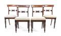 Four Regency Style Rosewood Side Chairs