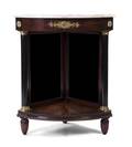 An Empire Style Gilt Metal Mounted Mahogany Corner Table