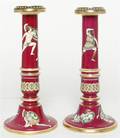 Two Porcelain Candlesticks