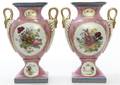 A Pair of Paris Porcelain Style Vases Imperial