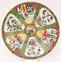 Chinese Rose Medallion Round Platter