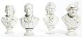 Four Parianware Busts